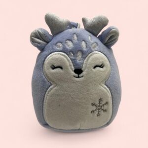 3.5” Farryn the Fawn Reindeer Clip On Backpack Purse Squishmallow Plush Keychain